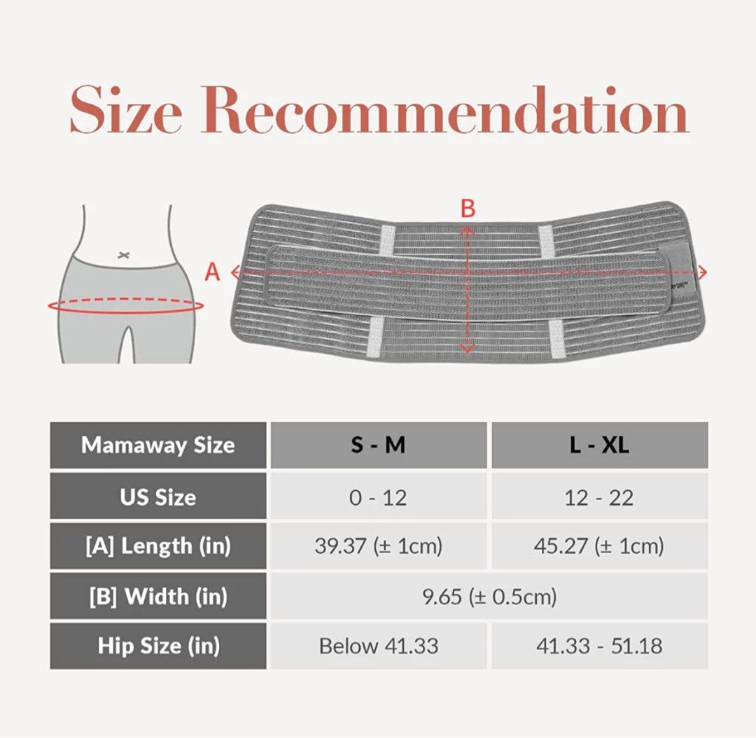Mamaway Nano Bamboo Postnatal Recovery & Support Belly Band, Women's Fashion, Maternity wear on