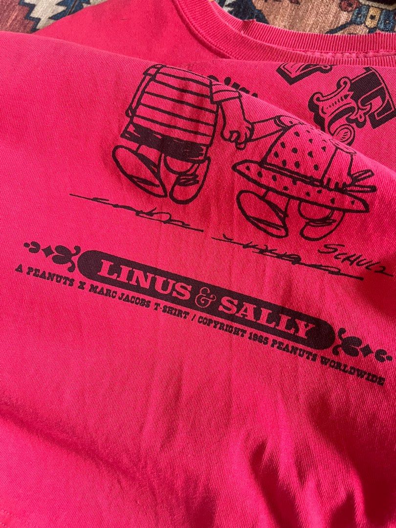 Marc Jacobs x Peanuts Linus and Sally Tshirt Fuchsia Medium to
