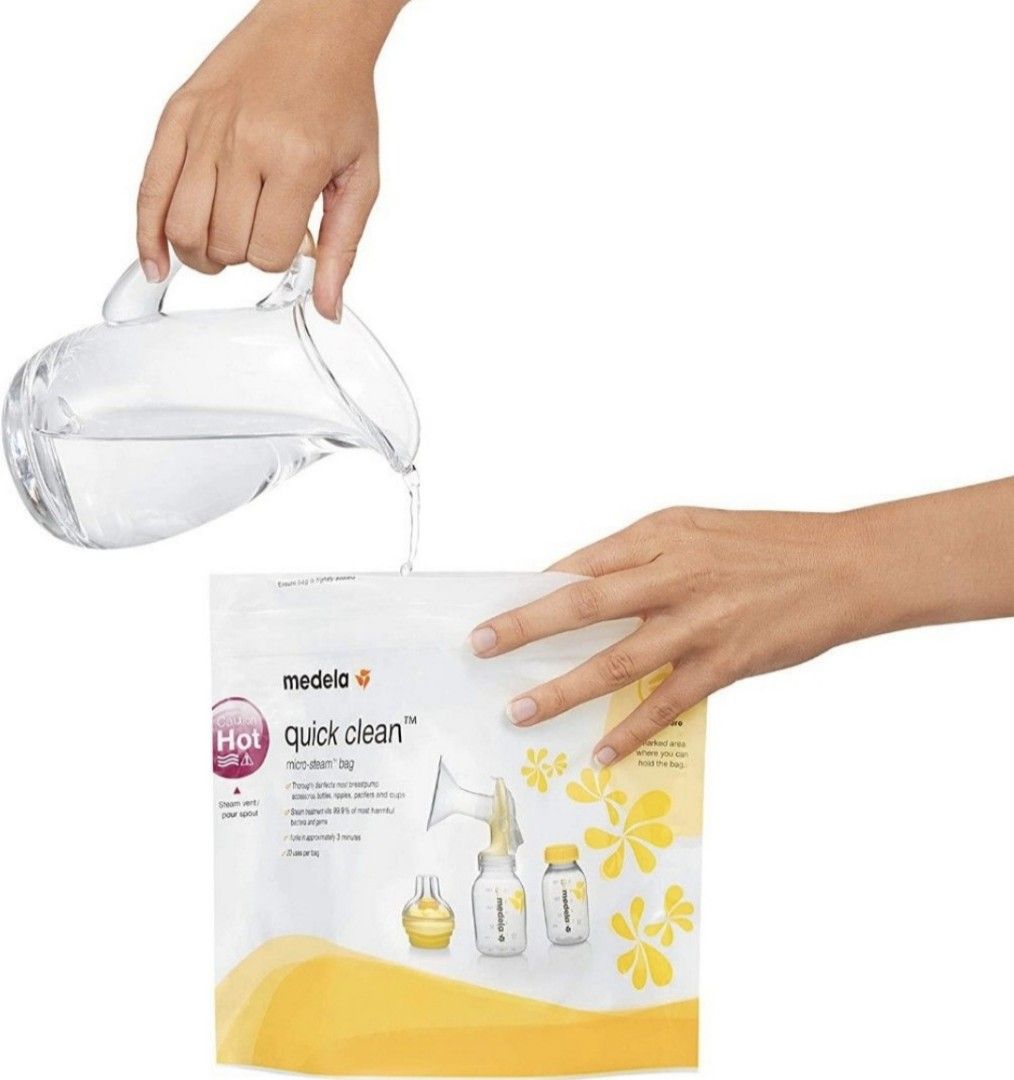 Medela Quick Clean Microwave Bags (3pcs only) (Category: Breastfeeding & Bottle Feeding) located in Manila. Submitted by little_ek_house (Listing ID 1279492412, Image 3). Description: Selling: Medela Quick Clean Microwave Bags 3pcs only UK imported 🍼Price: 350pesos🍼 💛Fast and convenient cleaning of breast pump parts or accessories 💛Eliminate germs and bacteria: Steam cleaning is effective in removing 99.9% of common germs and bacteria, so you
