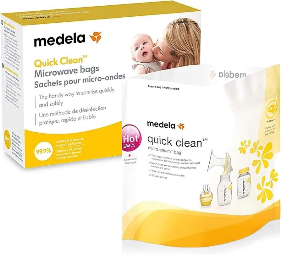 Medela Quick Clean Microwave Bags (3pcs only) (Category: Breastfeeding & Bottle Feeding) located in Manila. Submitted by little_ek_house (Listing ID 1279492412, Image 1). Description: Selling: Medela Quick Clean Microwave Bags 3pcs only UK imported 🍼Price: 350pesos🍼 💛Fast and convenient cleaning of breast pump parts or accessories 💛Eliminate germs and bacteria: Steam cleaning is effective in removing 99.9% of common germs and bacteria, so you