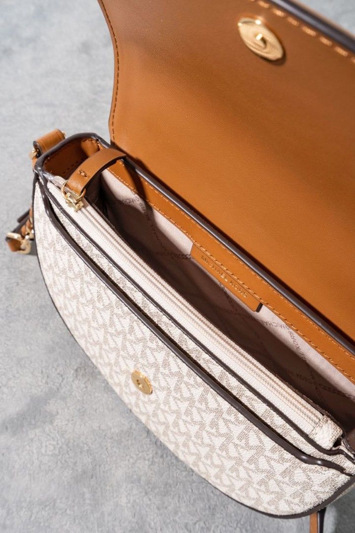Michael kors half online dome crossbody acorn