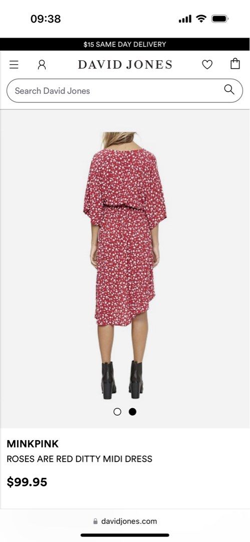 Minkpink roses are shop red ditty midi dress