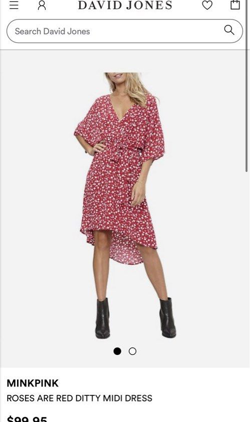 Minkpink roses are red ditty midi dress shop
