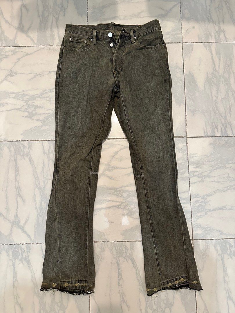 MNML B355 Flare Denim Grey 28' 喇叭褲, 男裝, 褲＆半截裙, 牛仔褲