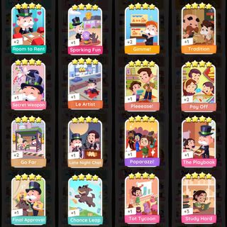 Monopoly Go Stickers - Origin Series, Hobbies & Toys, Toys & Games on ...