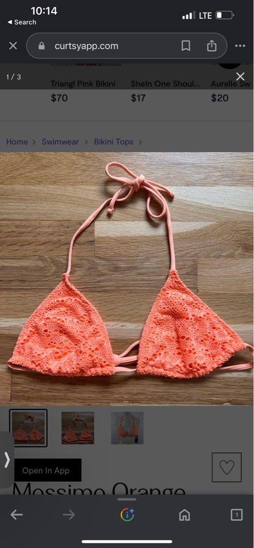 Mossimo top bikini top