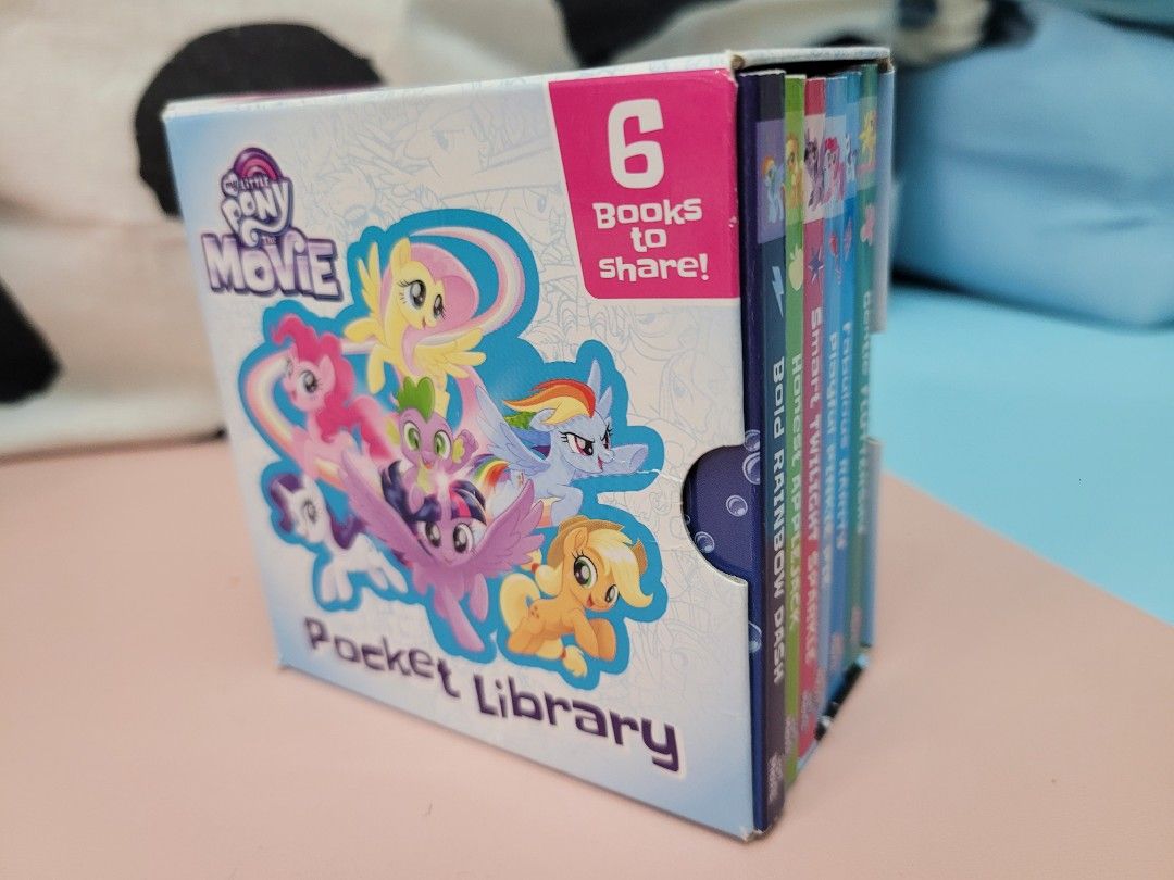 Mlp Library My Little Pony pocket library 6本, 興趣及遊戲, 書本 & 文具, 兒童書籍 - Carousell