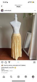 Coquette Yellow Flowy Maxi Buttercup Honey Skirt