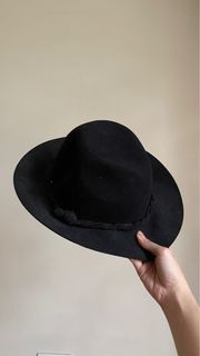 Black Cap Fedora Costume