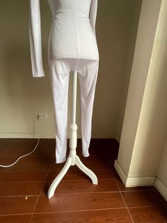 White Fully Body Romper Long Sleeve and Pants