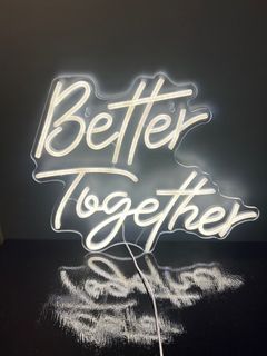 Hire: Better Together LED Neon Light – Cool White