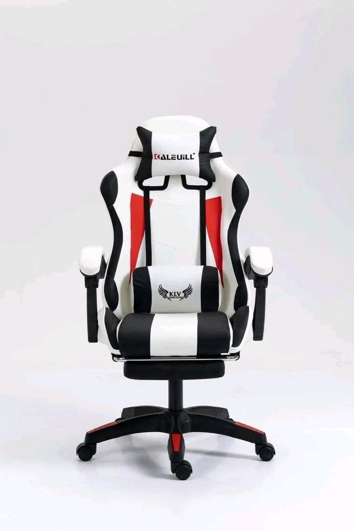 NEW ARRIVAL LEATHER UNIQUE COLOR KLV GAMING CHAIR With FOOTREST