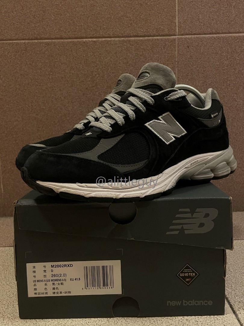 New Balance M2002R 2002RXD Gore Tex防水Black黑D寬, 男裝, 鞋, 波鞋