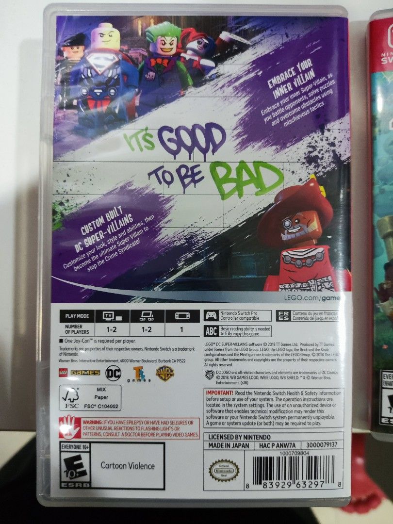 Nintendo Switch Lego DC Super Villan Video Gaming Video Games