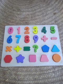 Numbers and Shapes Peg Board