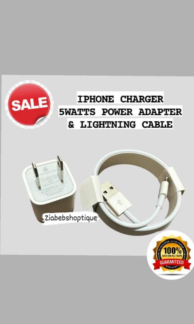 Original Apple Charger Set 5w and lightning cable (Category: Chargers & Cables) located in Manila. Submitted by ziabebshoptique (Listing ID 1279518369, Image 1). Description: APPLE- Magsafe Wallet Case Apple Battery Pack white Battery Pack Clear Case iPhone Magnetic Clear Case Apple Earpods 3.5MM Apple Lightning Earpods Apple Lightning Cable Apple 5W adaptor Apple 12W Adaptor Apple 18W adaptor only Apple 20W adaptor only Apple USB C to Lightning 