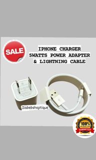Original Apple Charger Set 5w and lightning cable