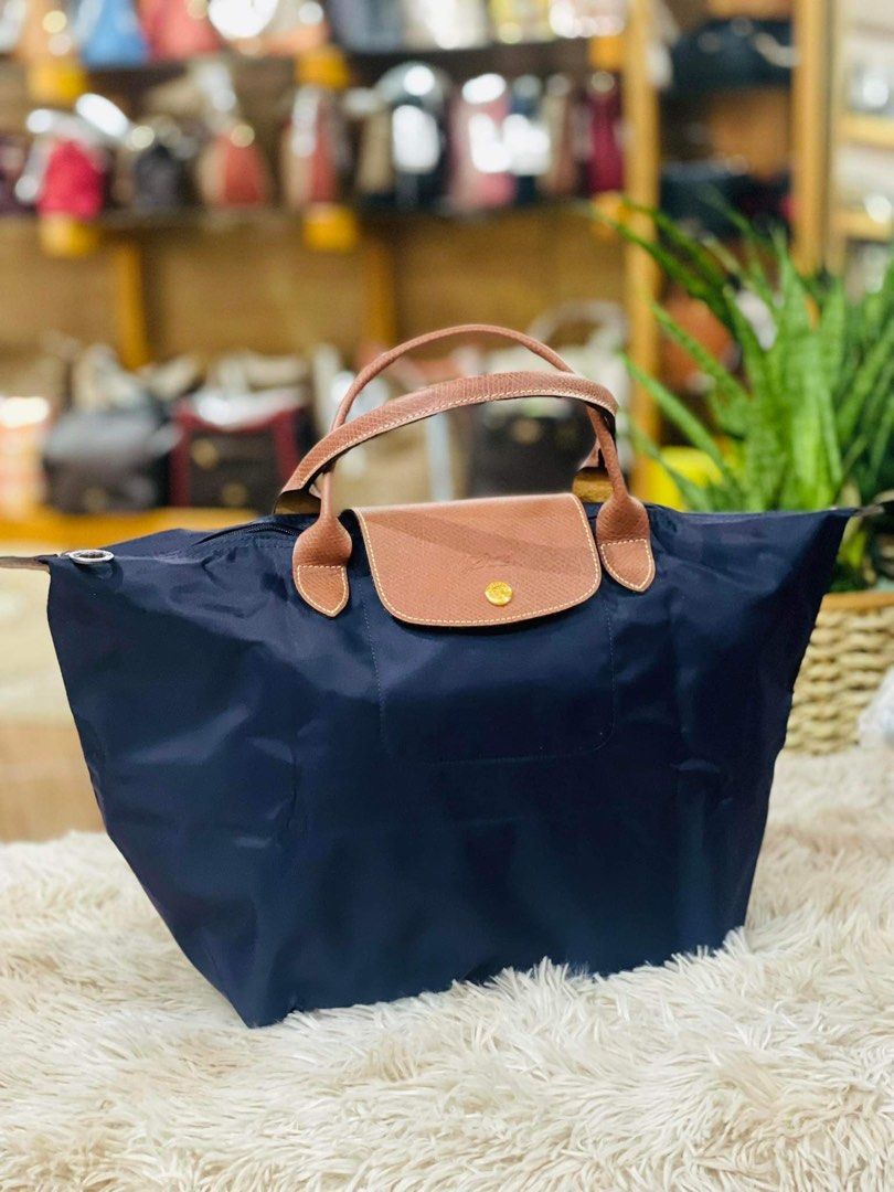 Longchamp le pliage large cheap short handle