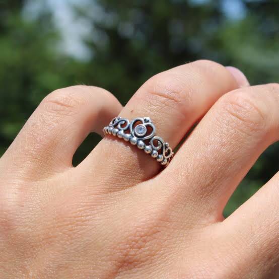 Pandora Princess Tiara Ring Women s Fashion Jewelry Organizers Rings on Carousell