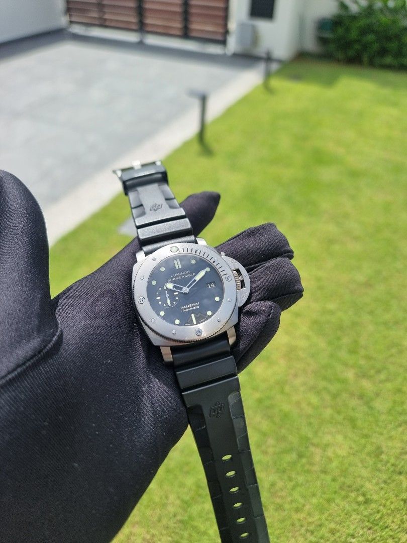 PANERAI PAM LUMINOR SUB SUBMERSIBLE 1950 3 DAYS AUTO AUTOMATIC 47 47MM PAM305 PAM00305 PAM0305 305 DIVER TITANIUM Luxury Watches on Carousell