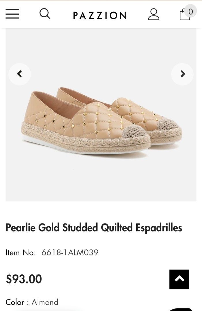 Gold studded espadrilles outlet