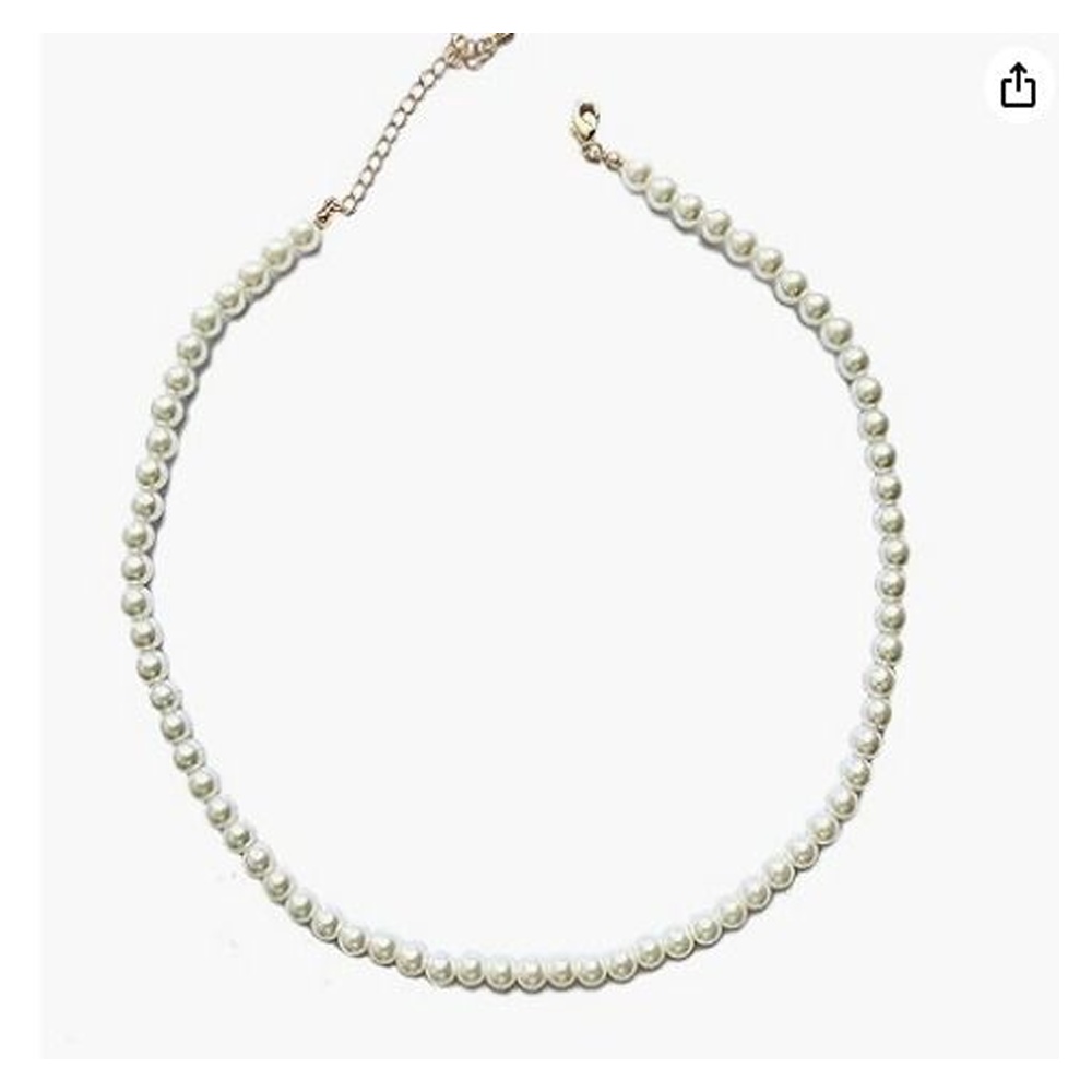 Choker white hot sale gold necklace