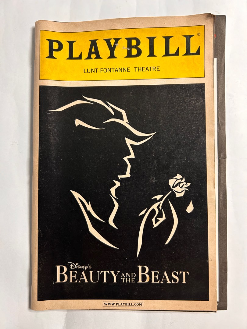 Playbill Beauty and the Beast, Hobbies & Toys, Books & Magazines