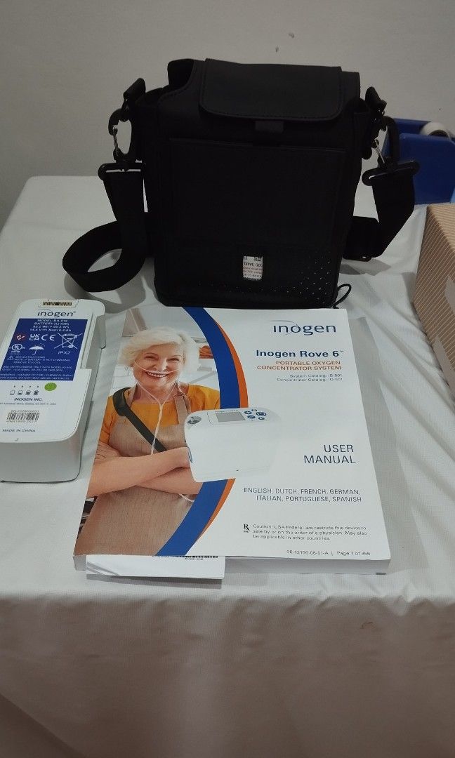 Portable Oxygen Concentrator FAA Approved (Category: Other Assistive Aids) located in Manila. Submitted by be_sure (Listing ID 1279490461, Image 3). Description: Portable Oxygen Concentrator Brand - inogen Rove 6 Oxygen Flow - pulse flow delivery system. 6 flow settings 1-6 includes extended battery extended battery duration approx. 12 hours @ flow setting 1 FAA APPROVED.