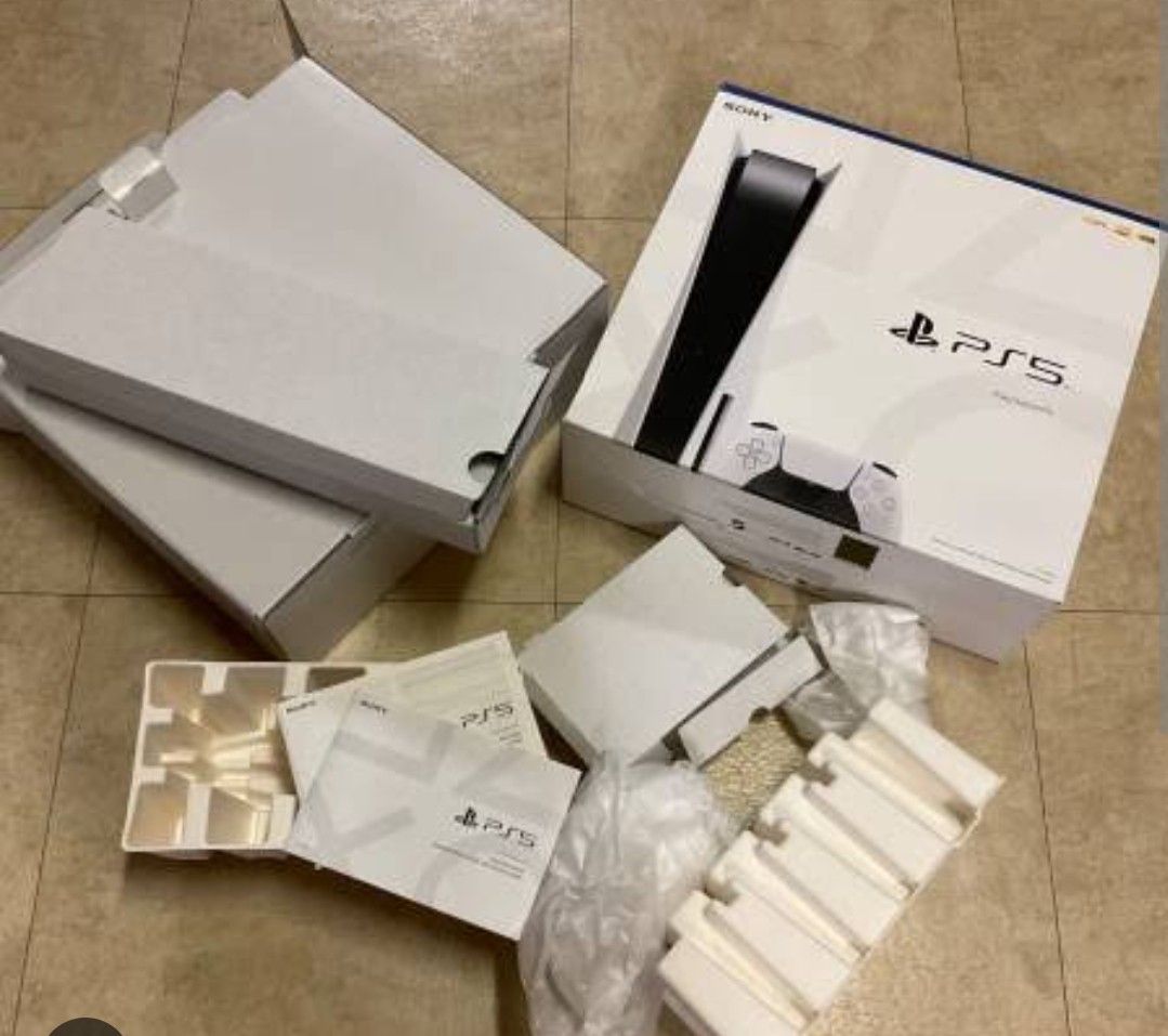 PS5 Playstation 5 Box Only Disc Edition Insert Packaging *EMPTY BOX* NO CONSOLE, Video Gaming