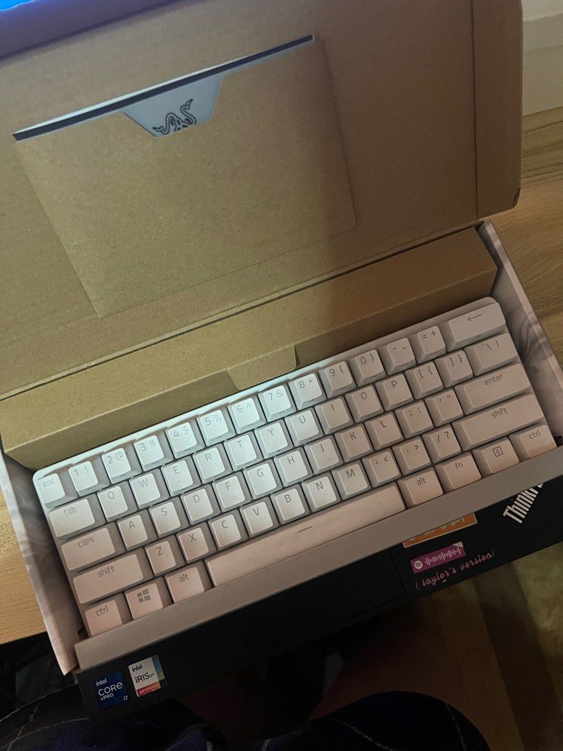 Razer Huntsman Mini (Category: Computer Keyboard) located in Quezon City. Submitted by riema30 (Listing ID 1279516578, Image 2). Description: - Lightly used. No defects, just minor stains - Complete with box and stickers .