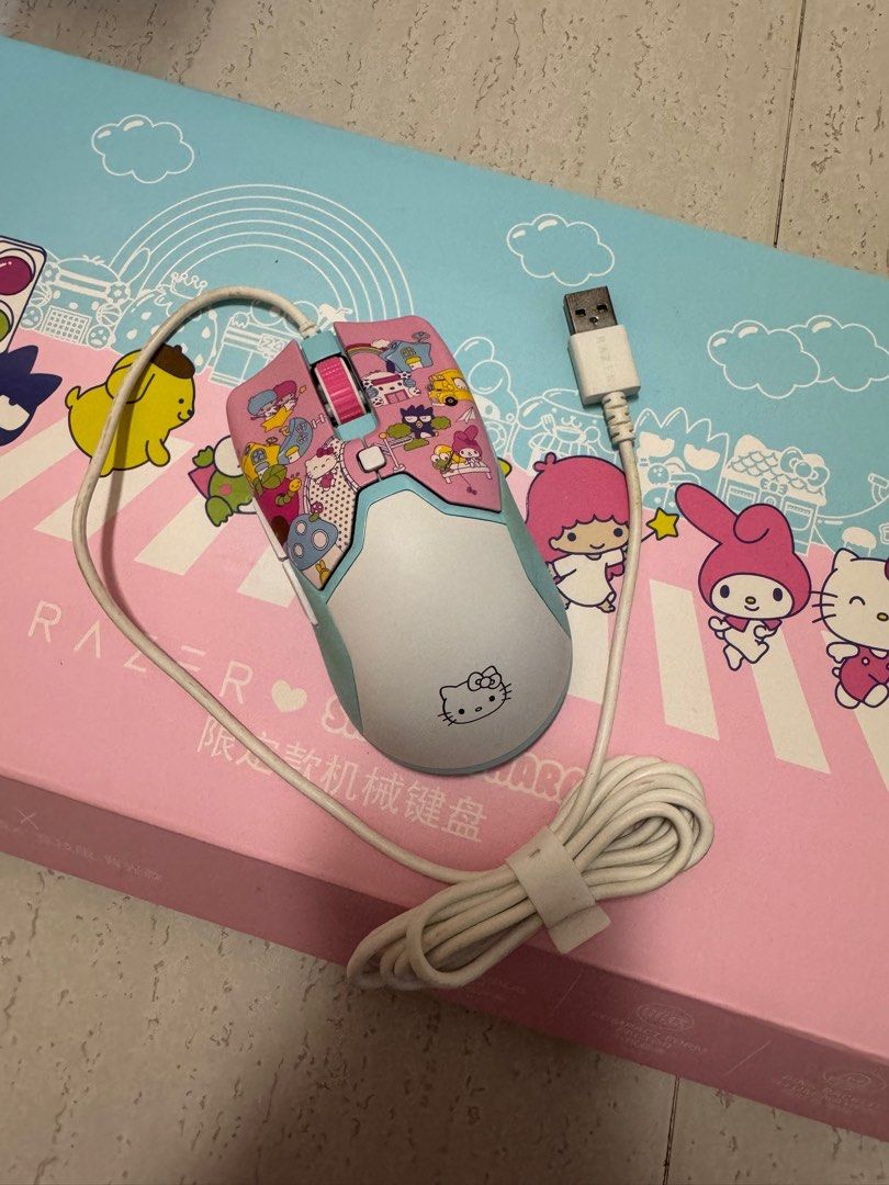 Razer x hello kitty mechanical keyboard and mouse set computers tech