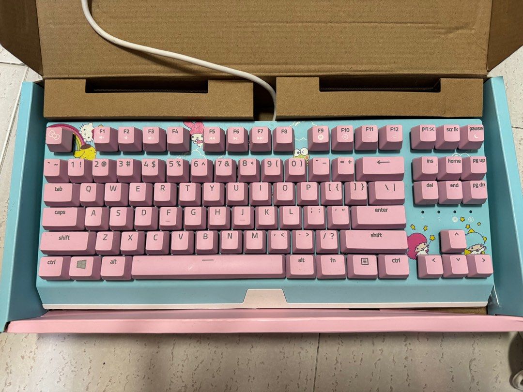 Razer x hello kitty mechanical keyboard and mouse set computers tech