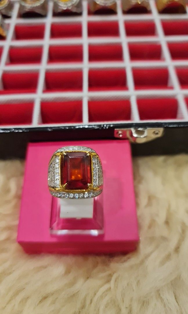 RED GARNET SILVER Women s Fashion Jewelry Organisers Precious