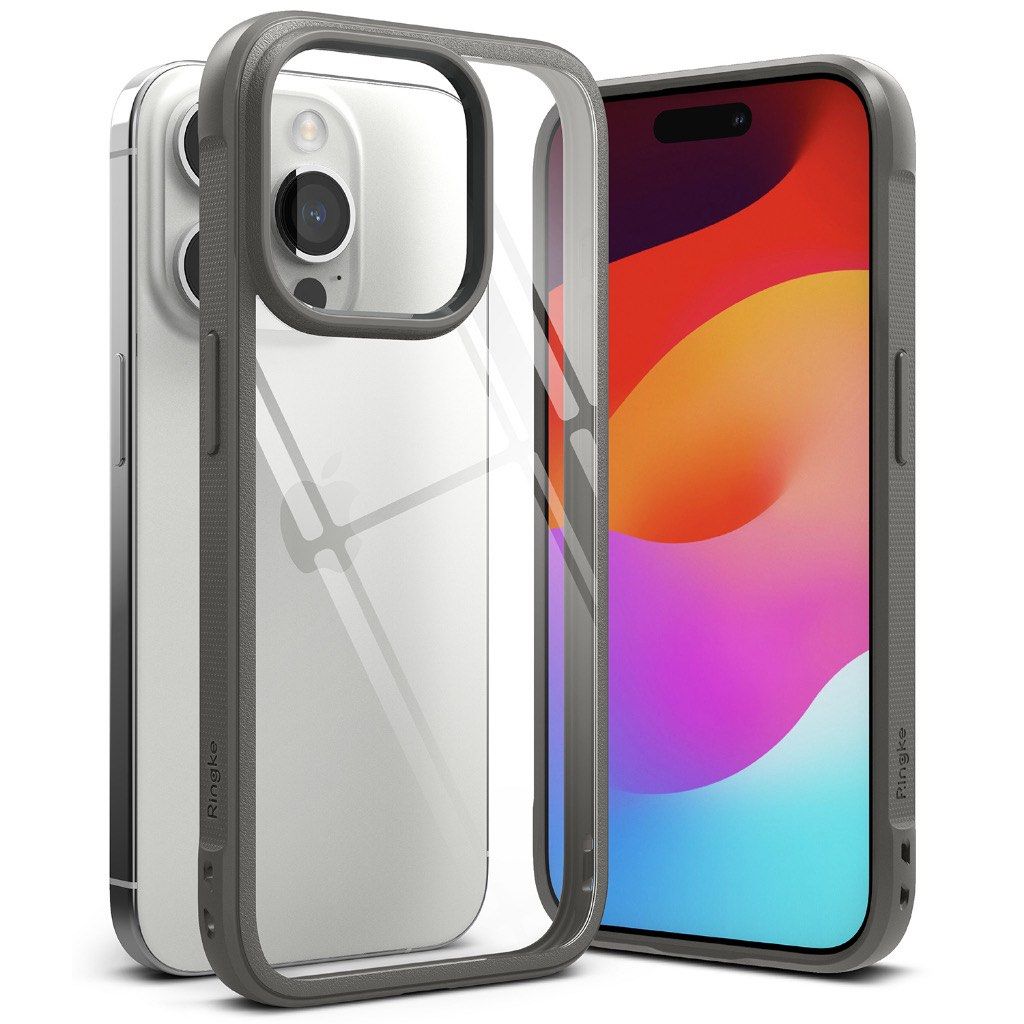 Ringke Case iPhone 15 Pro Max (Category: Cases & Sleeves) located in San Juan City. Submitted by ririmmo2 (Listing ID 1279651292, Image 1). Description: Bought this for 800 - opened to try on phone but didn't like it Clear gray case for iPhone 15 Pro Max Comes with strap Fixed price already .