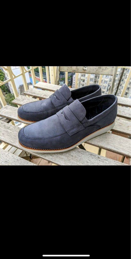 Rockport blue suede shoes top