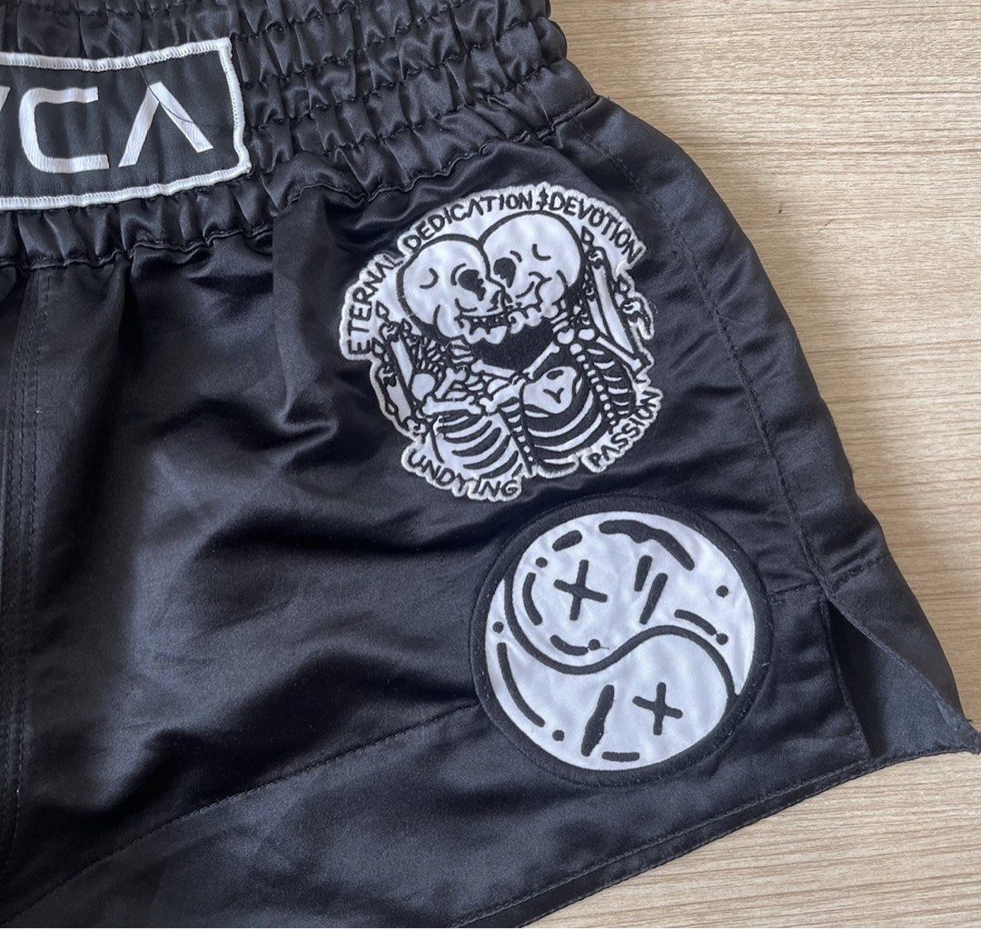 RVCA Muay Thai Training Shorts Men s Fashion Bottoms Shorts on