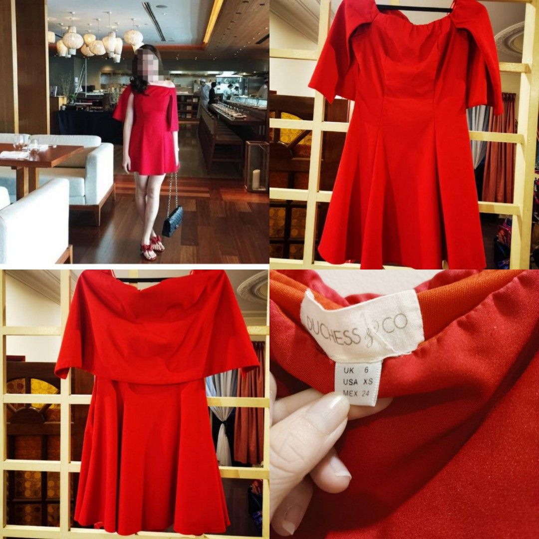 Sales CNY Duchess Co Cape Skater Dress