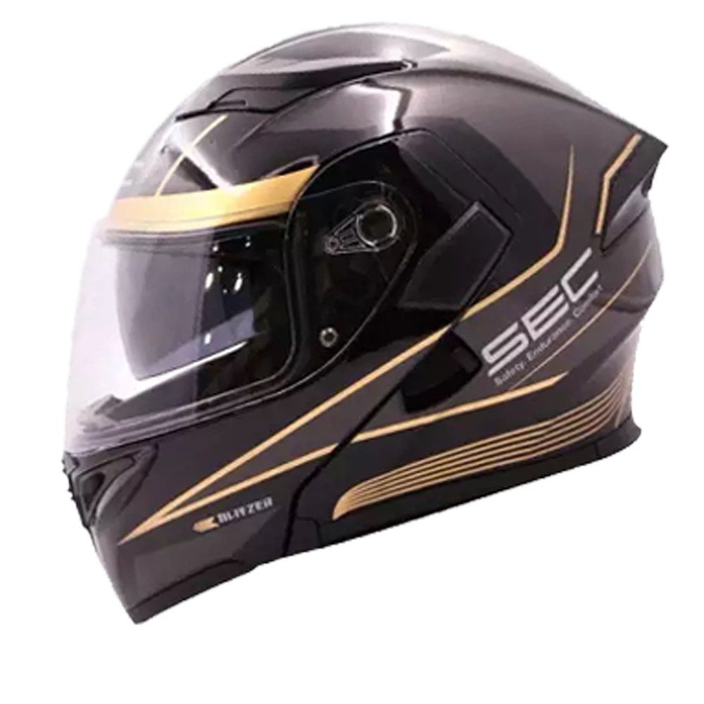 SEC Windstorm Blitzer Modular Dual Visor Helmet Motorbikes