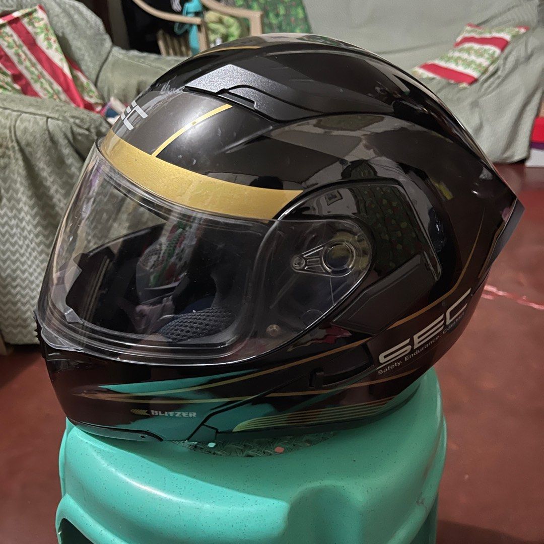 SEC Windstorm Blitzer Modular Dual Visor Helmet Motorbikes