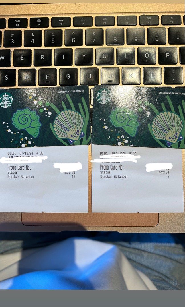 Starbucks Sticker Card 2024 for Redemption, Video Gaming, Gaming