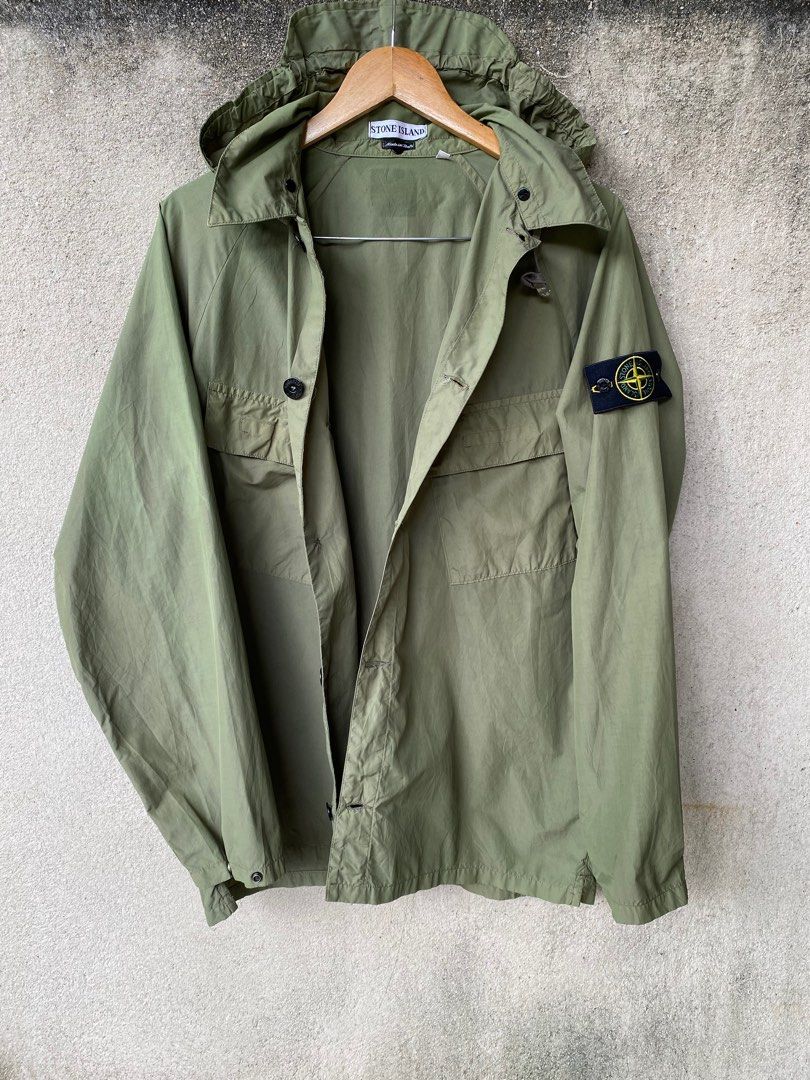 Stone Island SS98 Overshirt Olive Green Men s Fashion Coats