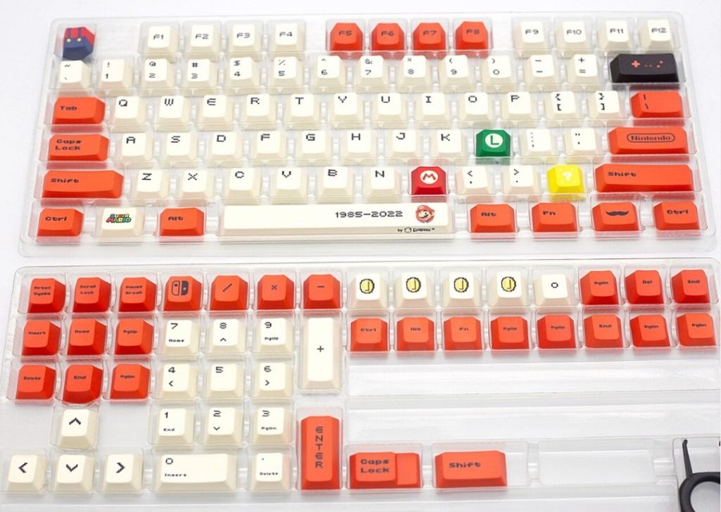 Super Mario Nintendo PBT Cherry Profile Keycaps, Computers & Tech ...
