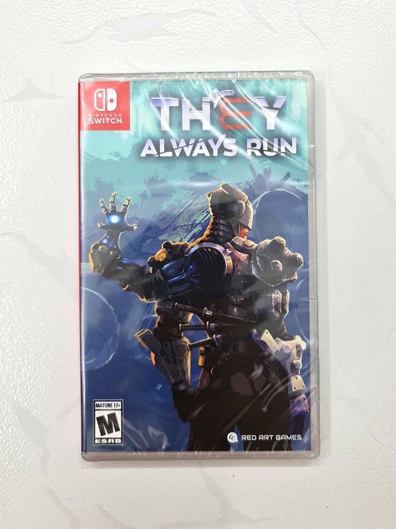 They Always Run Brand New and Sealed Mature 17 Red Art Games Sci Fi Story Driven Action Platformer Nintendo Switch Video Game