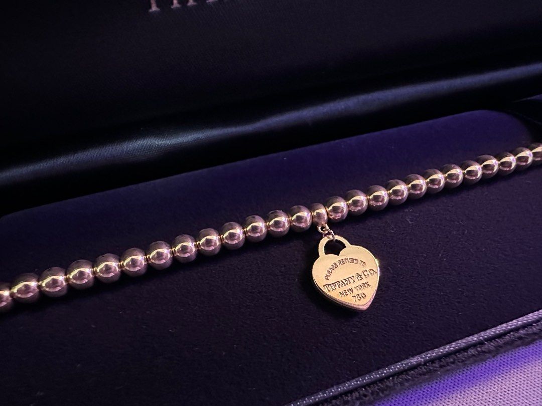 Gold ball sales bracelet tiffany