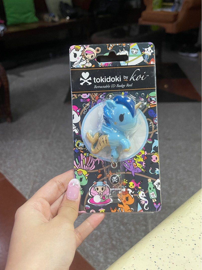 tokidoki retractable id badge reel, Hobbies & Toys, Travel, Travel  Essentials & Accessories on Carousell