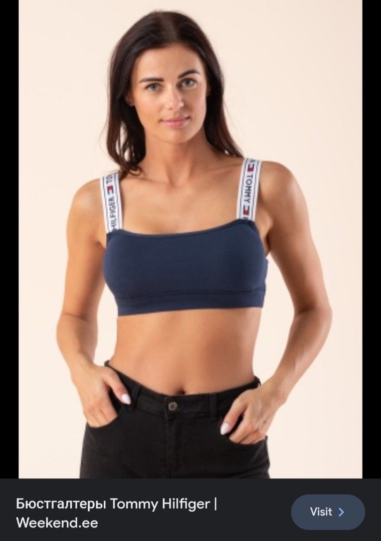 Tommy Hilfiger sports bra, Women's Fashion, Activewear on Carousell