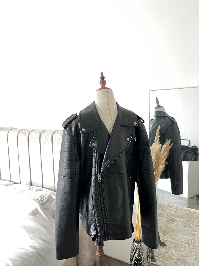 Topman leather jacket new arrivals