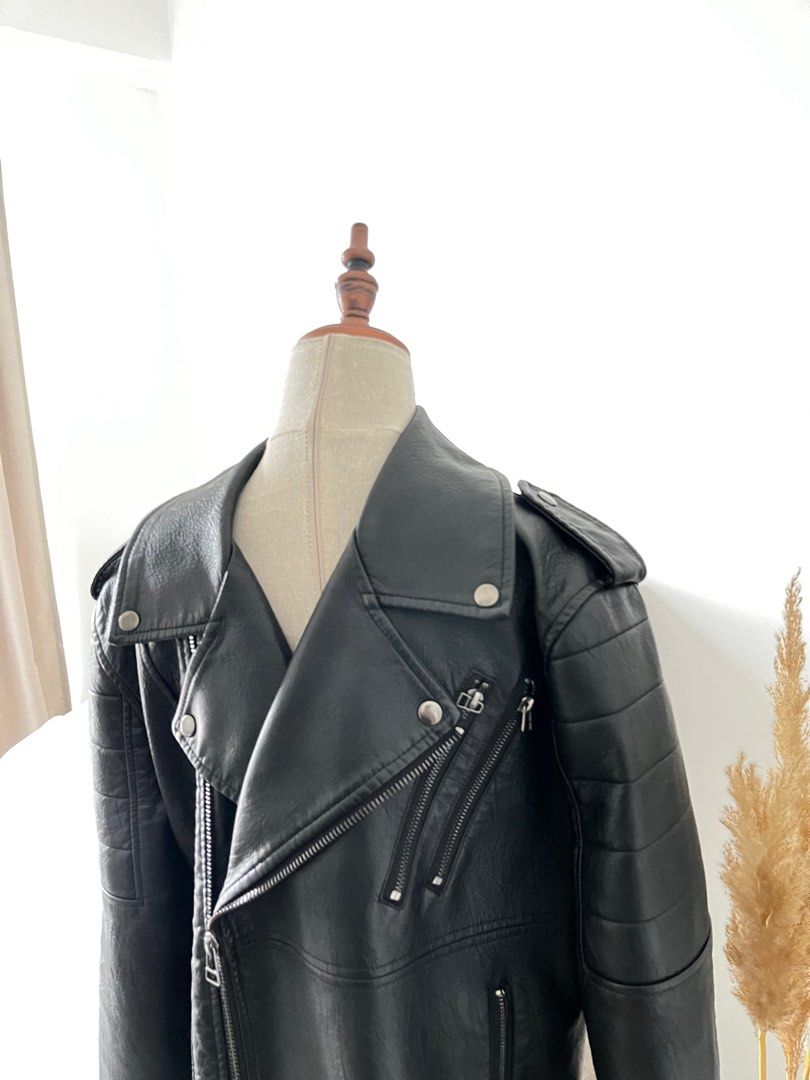 Topman biker leather jacket store