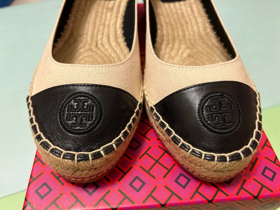 Tory burch color top block espadrille wedge