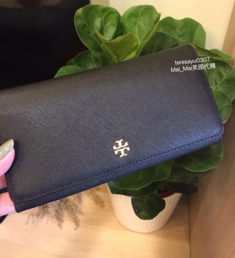 TORY BURCH TB 信封長夾薄款長夾皮夾防刮長夾錢包, 名牌精品, 精品包與皮夾在